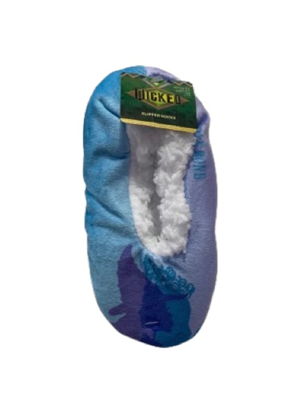 NWT Wicked Kids Slipper Socks in Blue and Purple Size Sm/Med (shoe 8-11)